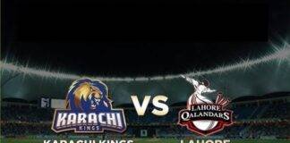 Lahore Qalandars vs Karachi Kings