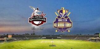 Lahore Qalandars vs Quetta Gladiators