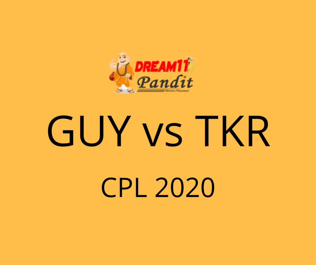 Guyana Amazon Warriors vs Trinbago Knight Riders