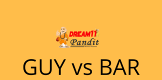 Guyana Amazon Warriors vs Barbados Tridents