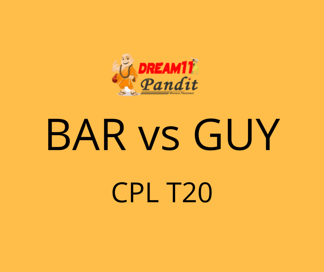 Barbados Tridents vs Guyana Amazon Warriors