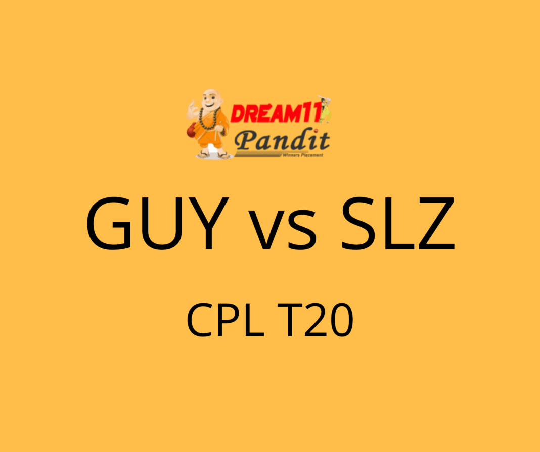Guyana Amazon Warriors vs St Lucia Zouks