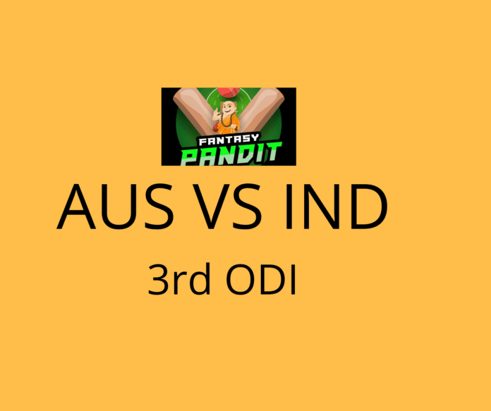 Australia vs India 3rd ODI
