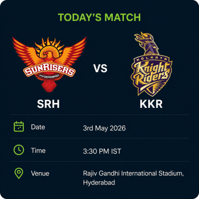 SRH Vs KKR