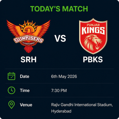 SRH vs PBKS